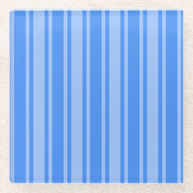 Blaue Creme Glasuntersetzer (Vorderseite)