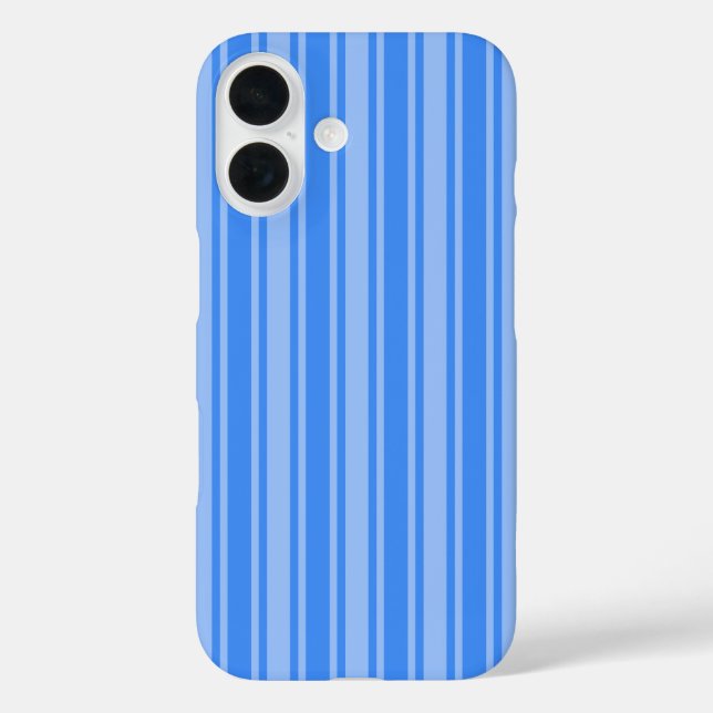Blaue Creme iPhone 16 Hülle (Rückseite)