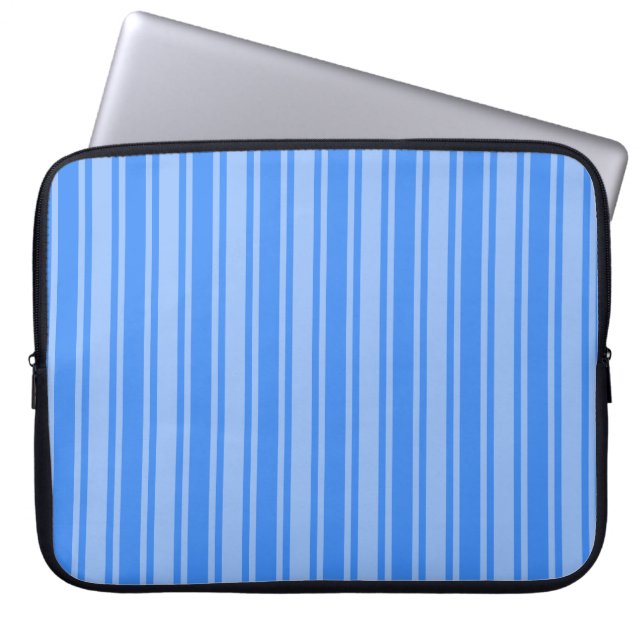 Blaue Creme Laptopschutzhülle (Vorderseite)