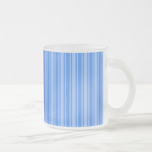 Blaue Creme Mattglastasse (Rechts)