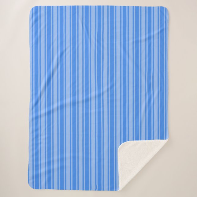 Blaue Creme Sherpadecke (Vorderseite)