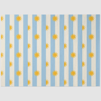 Blaue Creme-Streifen Gold-Sonnenbrand-Tissue-Papie Seidenpapier