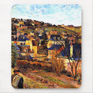 Blaue Dächer von Rouen, Paul Gauguin Gemälde Mousepad