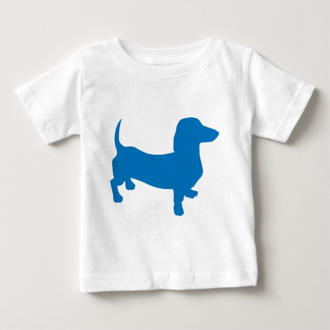 Blaue Dackel, Dackel Baby T-shirt (Vorderseite)