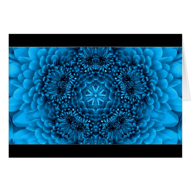 BLAUE DAHLIENBLÜTEN (Vorderseite (Horizontal))