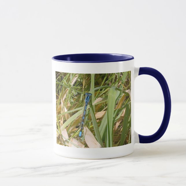 Blaue Damselfly-Tasse Tasse (Rechts)