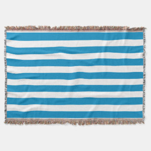 Blaue Deckchair Streifen Decke