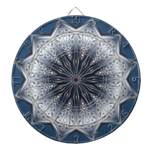 Blaue Dekorative Dartscheibe