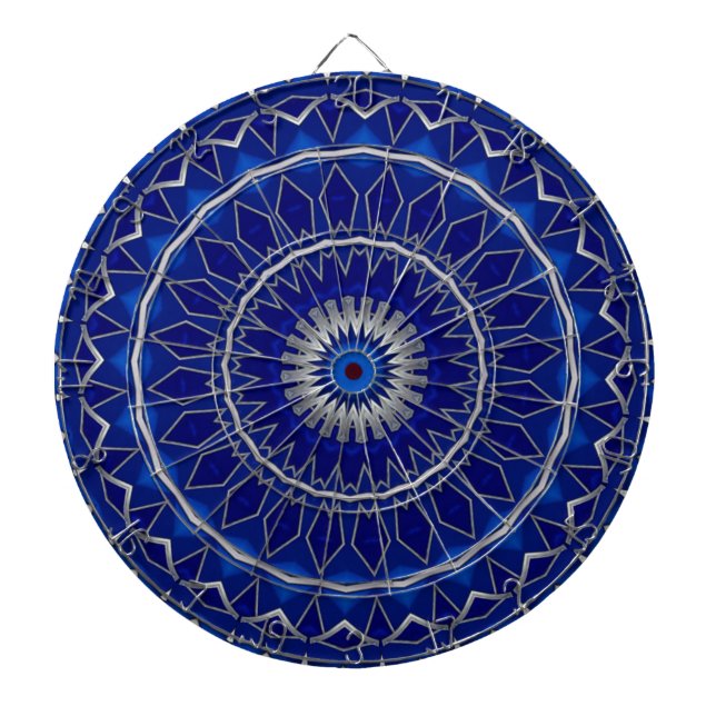 Blaue Dekorative Dartscheibe (vorne)