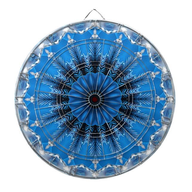 Blaue Dekorative Dartscheibe (vorne)