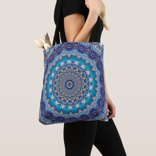 Blaue Dekorative Feiertags-Tasche Tasche (Von Nahem)