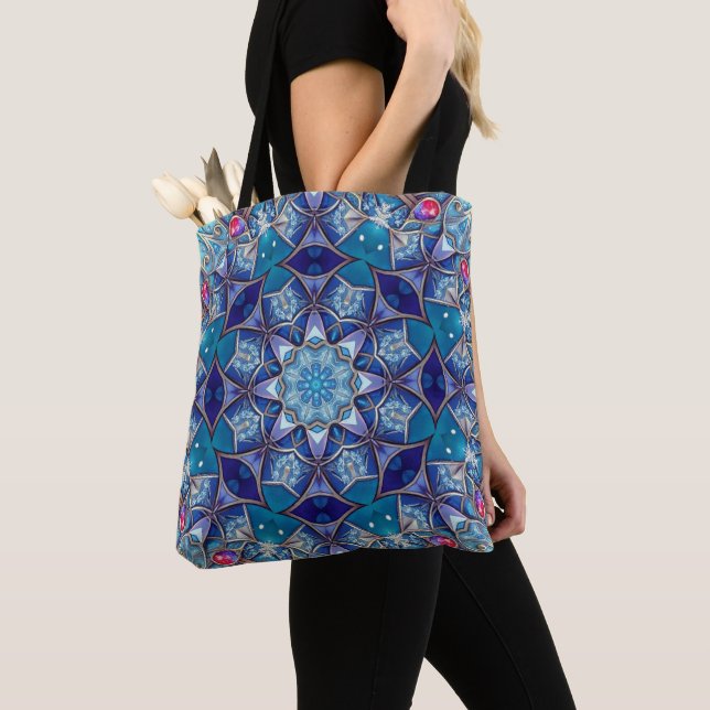 Blaue Dekorative Feiertags-Tasche Tasche (Von Nahem)