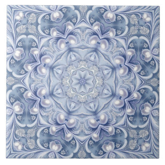 Blaue dekorative Keramikfliese