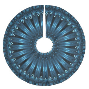 Blaue dekorative Weihnachtsbaumrock Polyester Weihnachtsbaumdecke