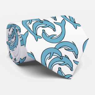 Blaue Delphine, die Thunder_Cove umkreisen Krawatte