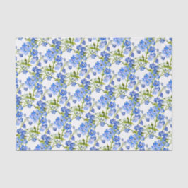 Blaue Delphinium-Blume Seidenpapier