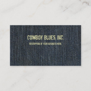 Blaue Denim-Visitenkarte Visitenkarte