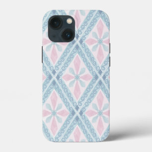 Blaue Diamant-Geometrie-Muster Case-Mate iPhone Hülle