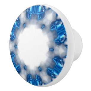 Blaue Diamanten Keramikknauf