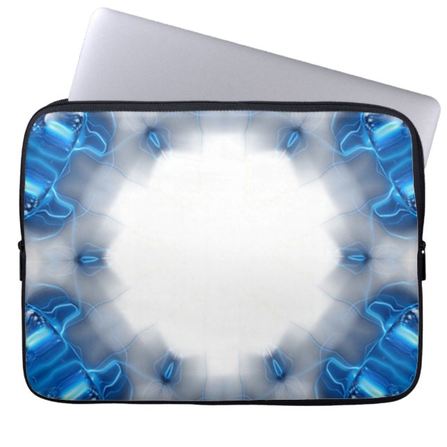 Blaue Diamanten Laptopschutzhülle (Vorderseite)