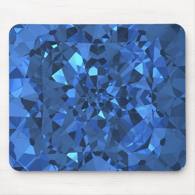 Blaue Diamanten Mousepad (Vorne)