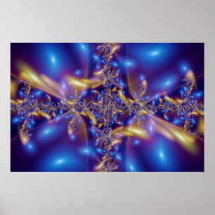Blaue Diamanten Poster