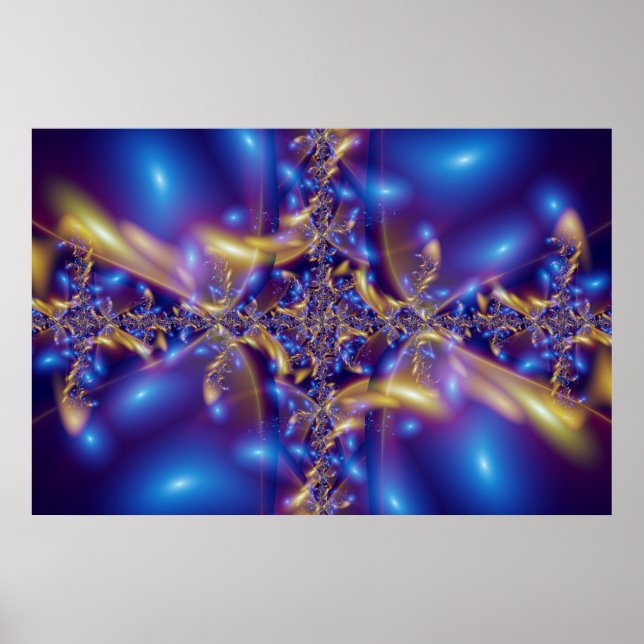 Blaue Diamanten Poster (Vorne)