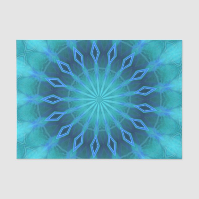 Blaue Diamanten Seidenpapier (Vorderseite)