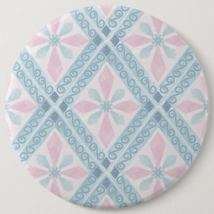 blaue Diamantmuster Button