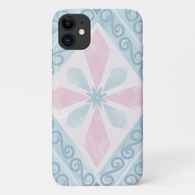 blaue Diamantmuster Case-Mate iPhone Hülle (Rückseite)