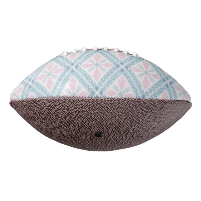 blaue Diamantmuster Football (Gedreht 270)