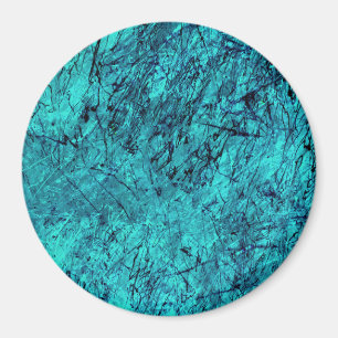 Blaue digitale Kunst mit vielen gemischten/labyrin Magnet