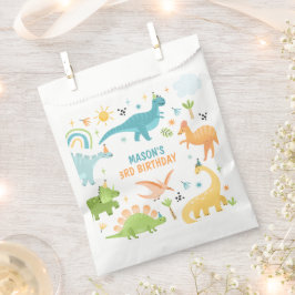 Blaue Dinosaurier Geburtstagsparty Geschenktütchen