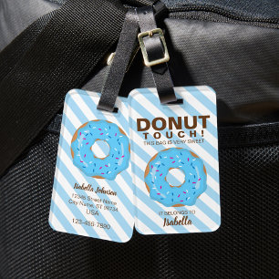 Blaue Donut-Gepäckanhänger Gepäckanhänger