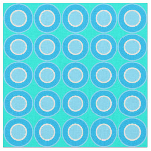Blaue Donuts mit türkisfarbenen Flecken Stoff