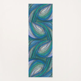 Blaue Doodkunst Yoga-Matte Yogamatte