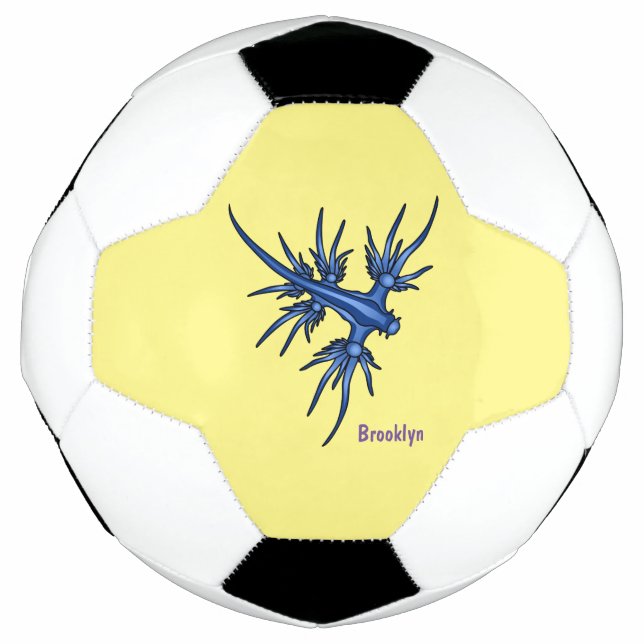Blaue Drachendarstellung Fußball (Vorderseite)