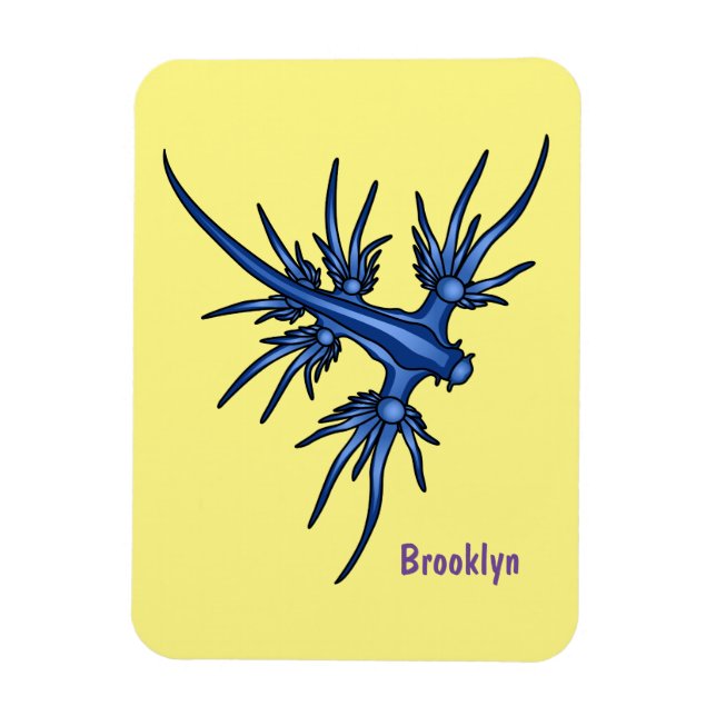 Blaue Drachendarstellung Magnet (Vertikal)