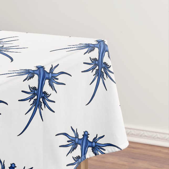 Blaue Drachendarstellung Tischdecke (Beispiel)