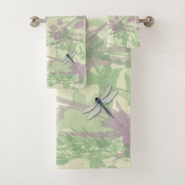 Blaue Drachenfliegen Badetücher Badhandtuch Set (Insitu)