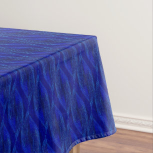 Blaue Drehung Tischdecke