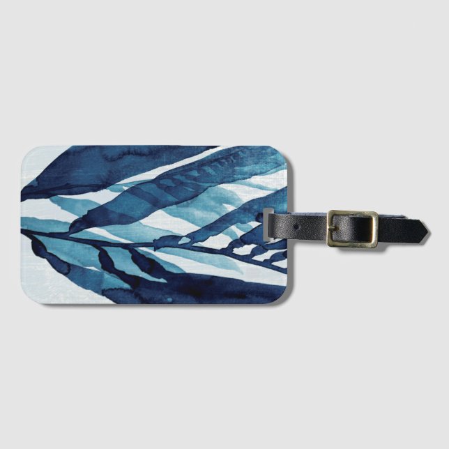 Blaue Drift I Gepäckanhänger (Vorderseite (Horizontal))