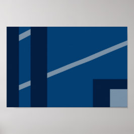Blaue Druckfarben, Werteplakatpapier (Matte) Poster
