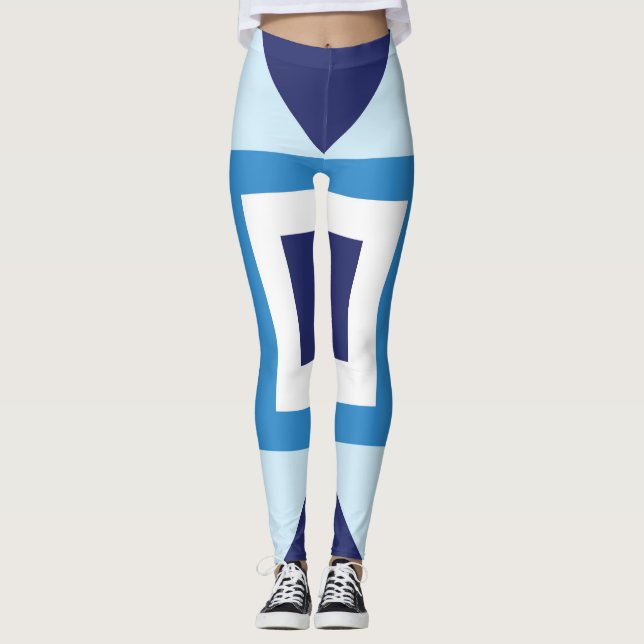 Blaue dunkle Sterne Textur Mode cooler Nachtjunge  Leggings (Vorderseite)