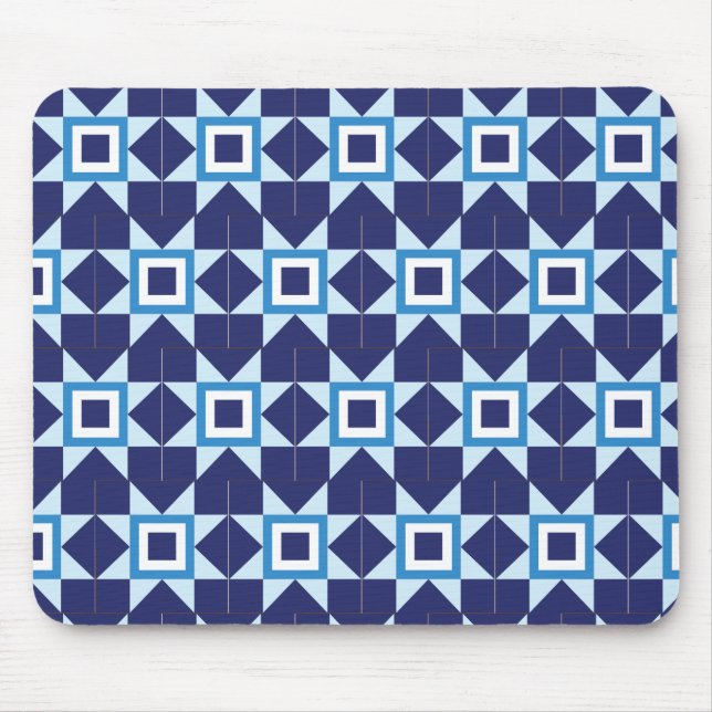 Blaue dunkle Sterne Textur Mode cooler Nachtjunge  Mousepad (Vorne)