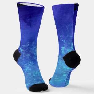 Blaue dunkle Sturmwolken Socken