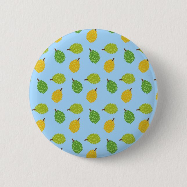 blaue Durianfrüchte Button (Vorderseite)