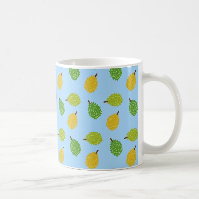 blaue Durianfrüchte Kaffeetasse (Rechts)