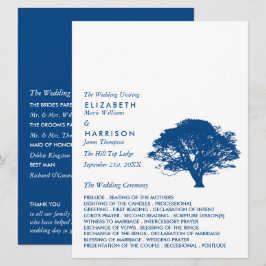 Blaue Eiche, rustikale und minimalistische Hochzei Programm