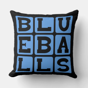 Blaue Eier, Blaue Hoden Kissen